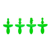Moule à pop vert Mini Dinosaures Cuisipro_Set of 4 - Cuisipro USA